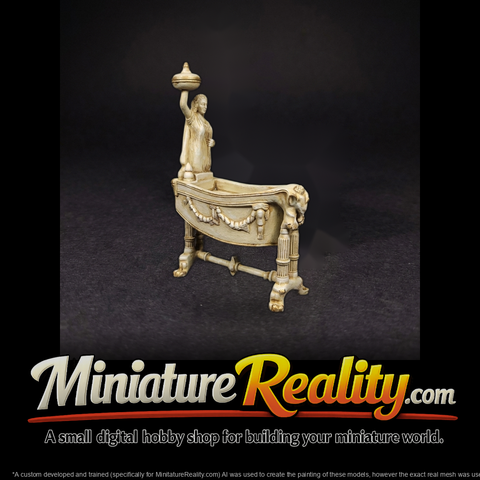 Neoclassical Ornate Infant Cradle — Crib