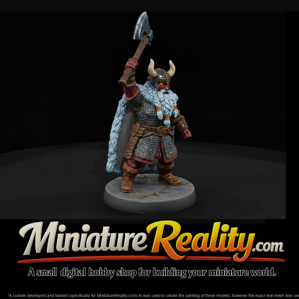 Dwarf Warrior with Horned Helm