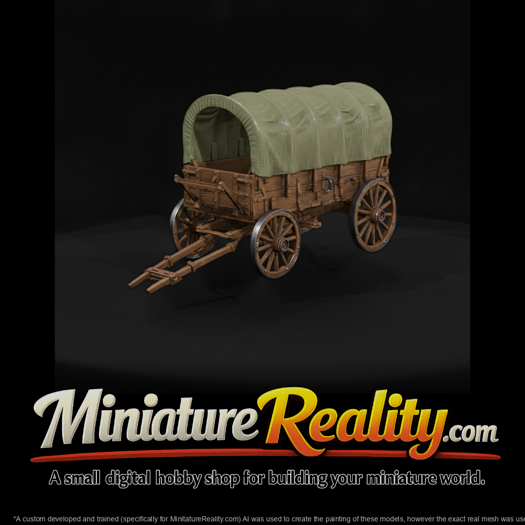 Mil 068 Wild West Fort Army Freight Wagon