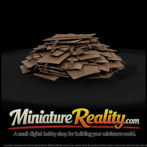 Scrap Cardboard Pile — Scatter