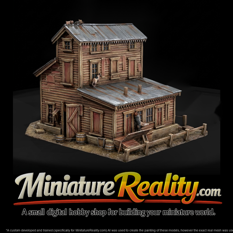 Rustic Western Farmhouse — Stylized