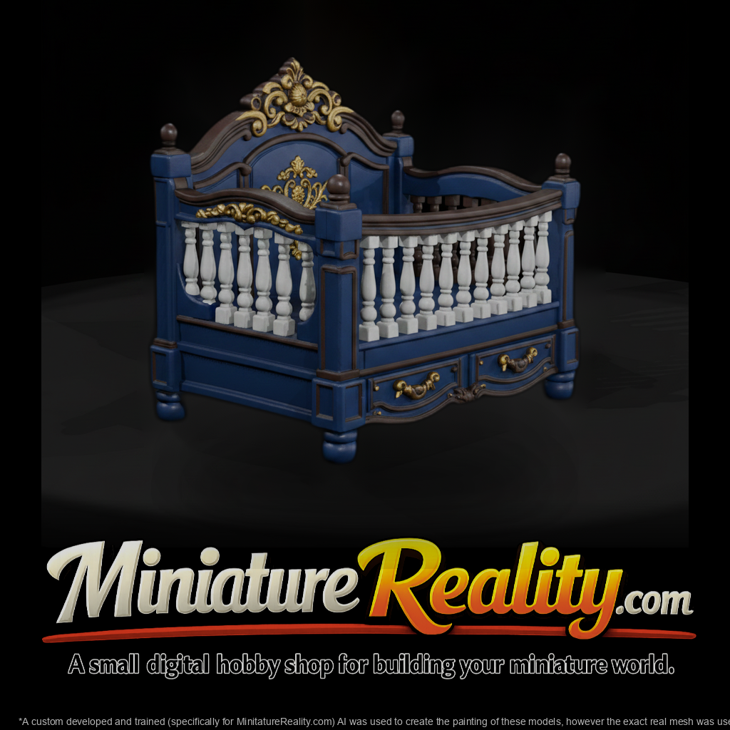 Ornate Antique Baby Crib