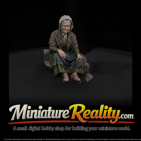 Vag 015 Victorian Old Beggar Woman