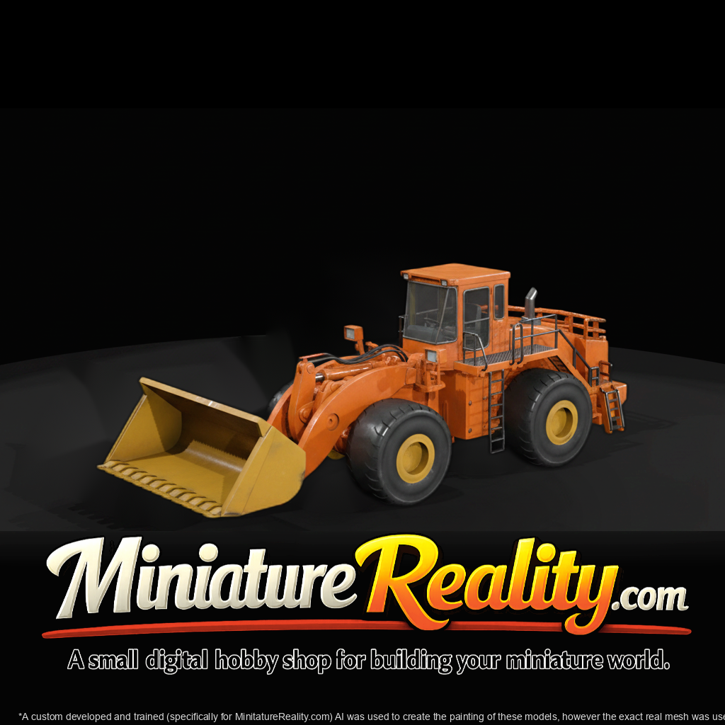 LeTourneau L-2350 Wheel Loader miniature, three-quarter view