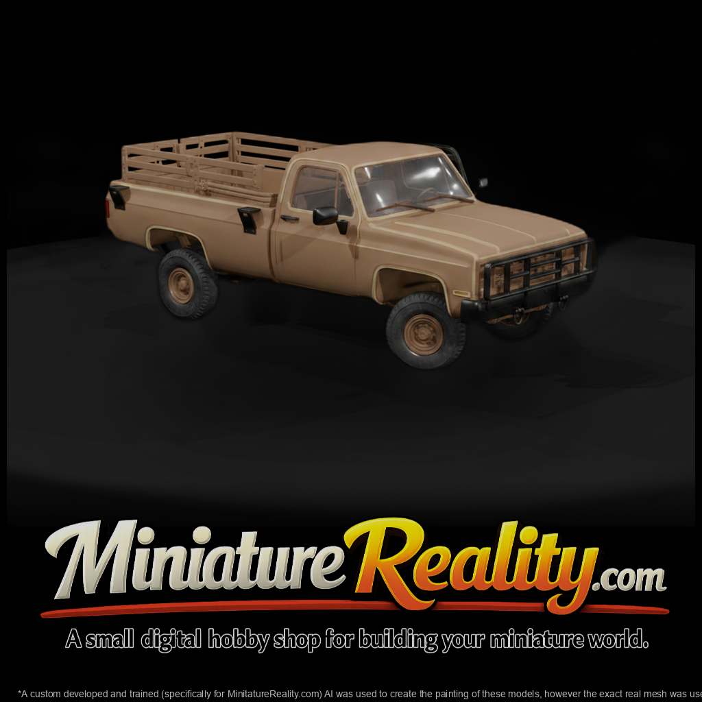 20260612 Tan Military Pickup Truck Model B483175C7