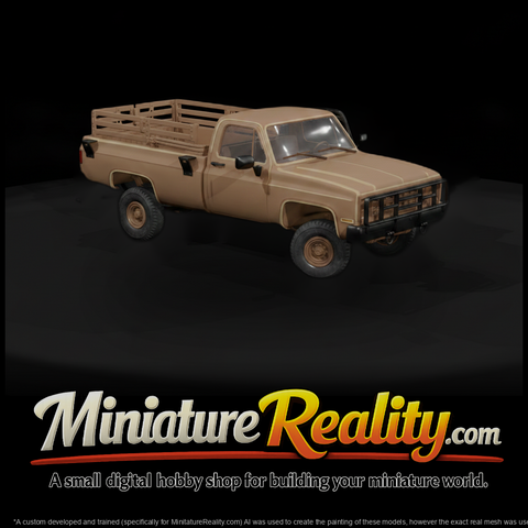 20260612 Tan Military Pickup Truck Model B483175C7