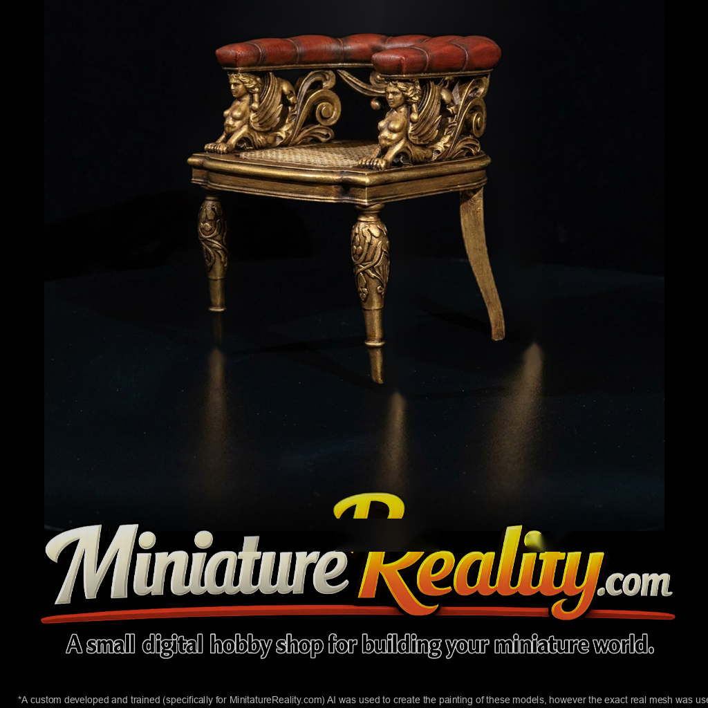 Neoclassical Sphinx Corner Armchair