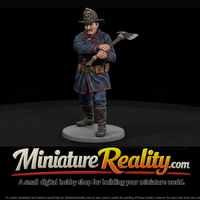 1880s Fireman with Forcible Entry Axe — thumbnail 1