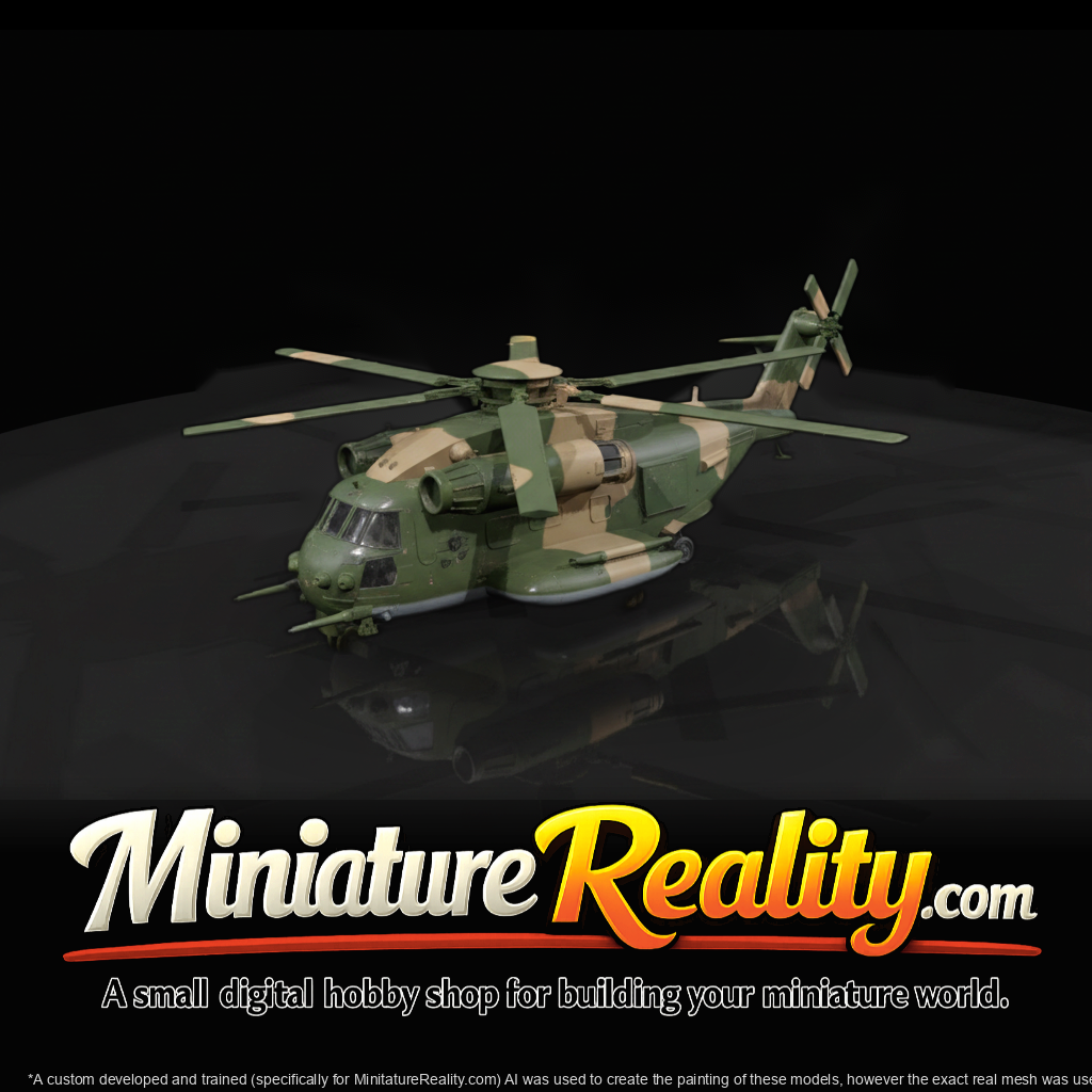 Sikorsky CH-53E Super Stallion miniature, three-quarter view
