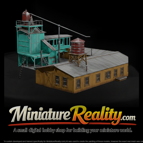 Feed Mill Grain Processing Building With Rooftop W