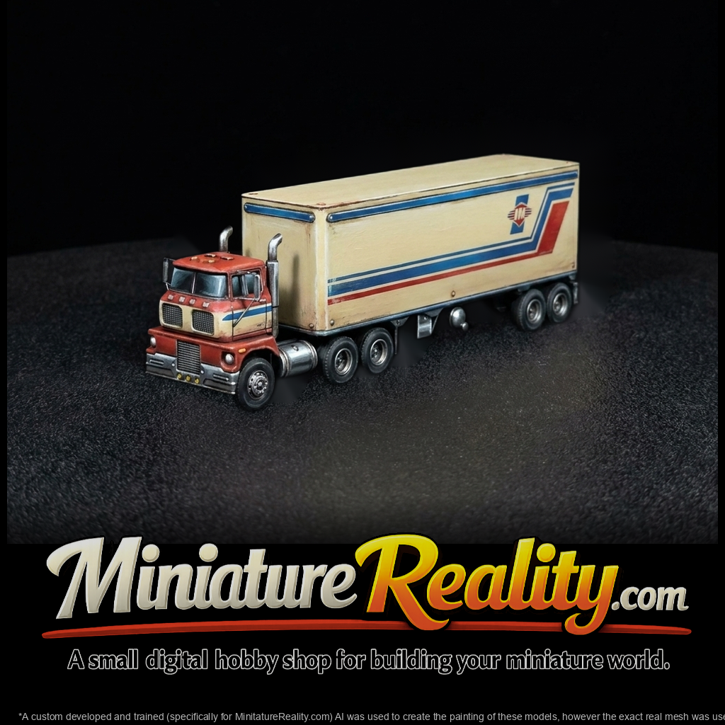 Vintage Cabover Semi Truck