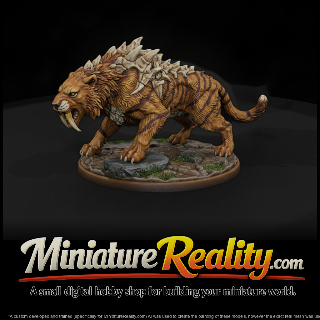 Bone-Spined Sabertooth Beast