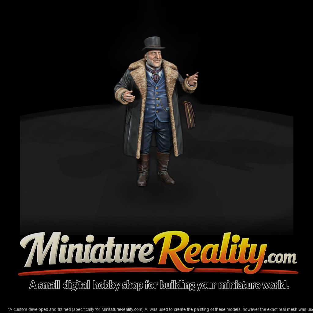 Victorian Gentleman With Folio