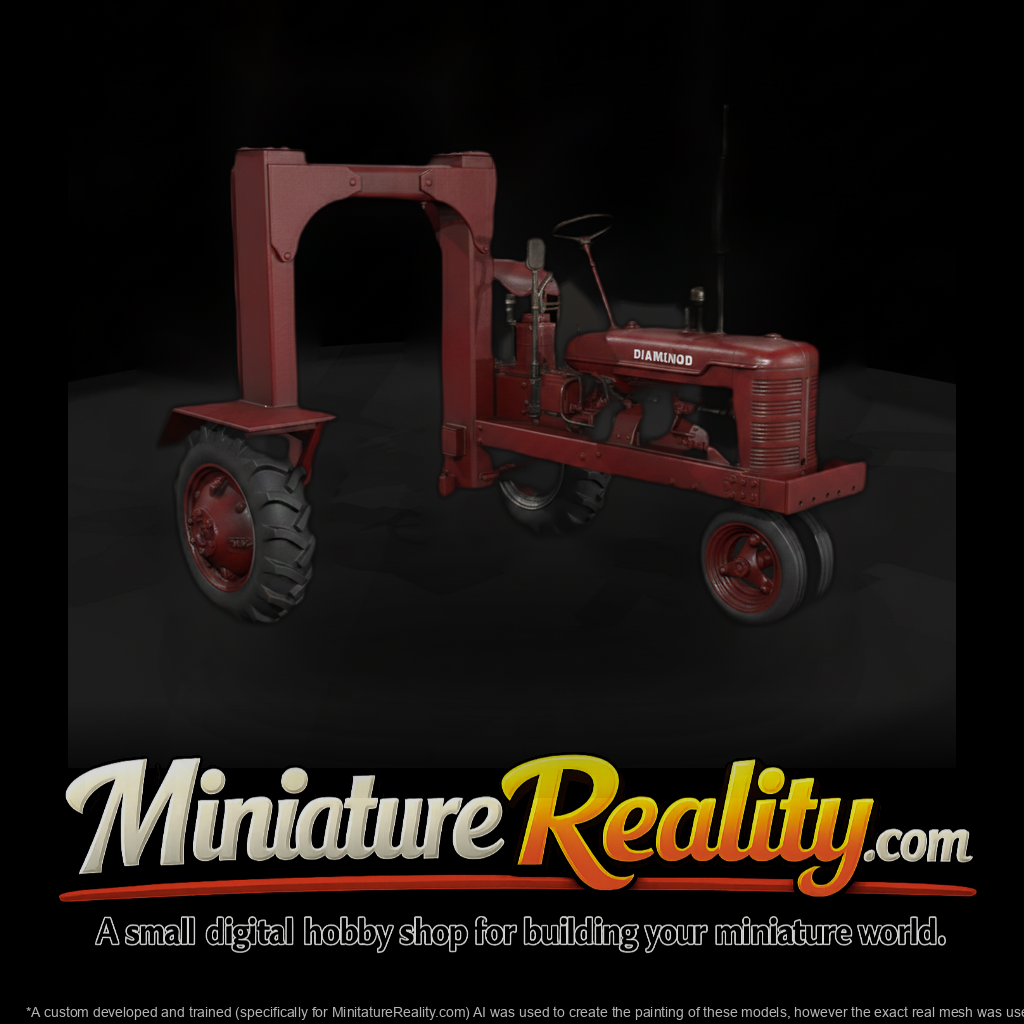 20260612 Red High Clearance Tractor 51F9B35581
