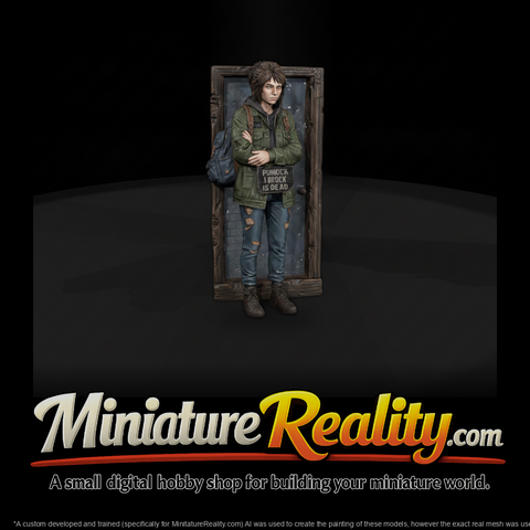 1980s Runaway Teen in Doorway
