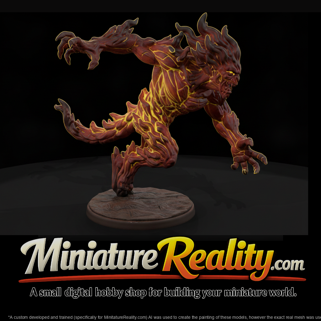 Fire Elemental Lava Monster