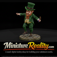 Leprechaun in Green Coat with Pipe — thumbnail 1