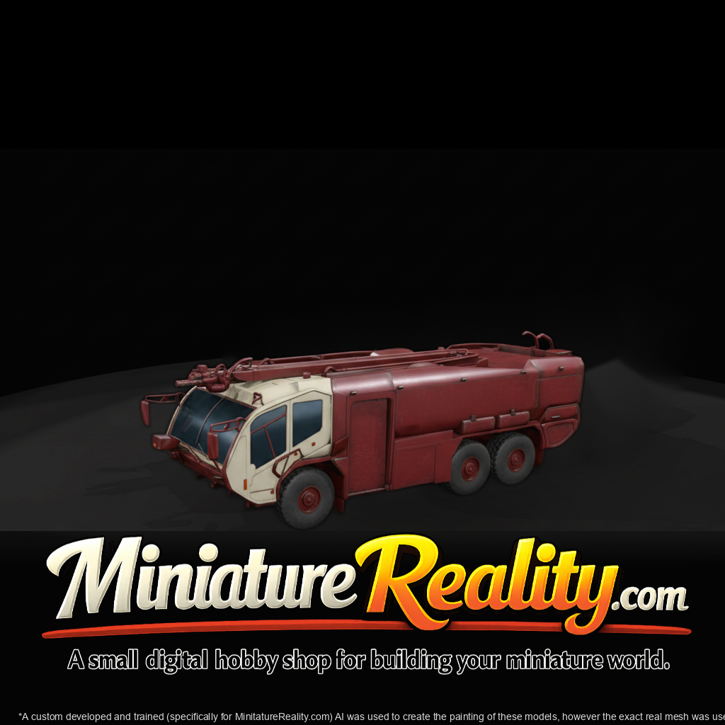 Panther 6x6 Airport Crash Tender miniature, three-quarter view