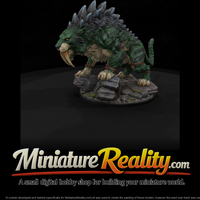 Saber Ridge Stalker Beast miniature, three-quarter view — thumbnail 1