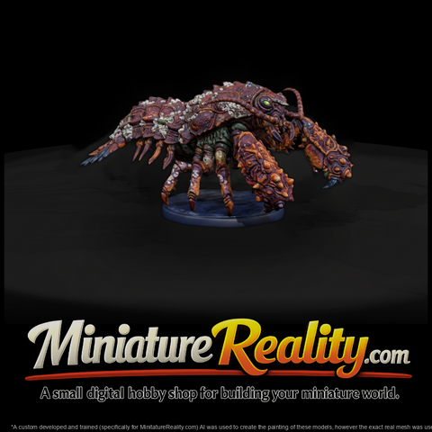 Coral-Encrusted Crab Sea Monster
