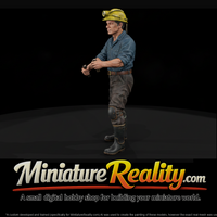 1950s Underground Miner with Helmet Lamp — thumbnail 1