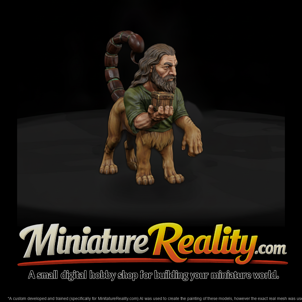 Myth 0494 Mythology Manticore Miniature Figure