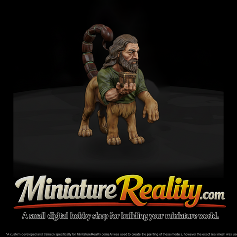 Myth 0494 Mythology Manticore Miniature Figure
