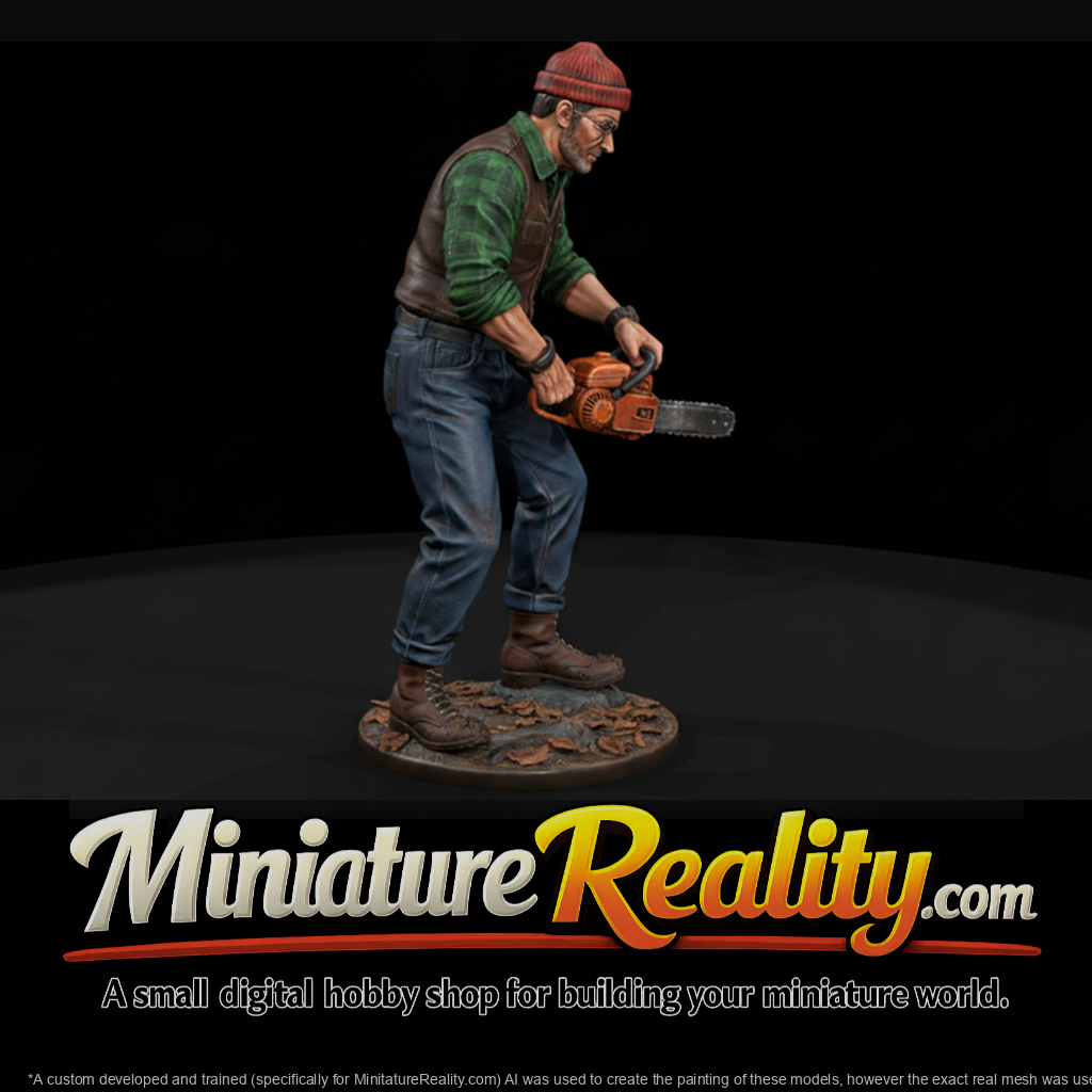 Logger Working a Chainsaw