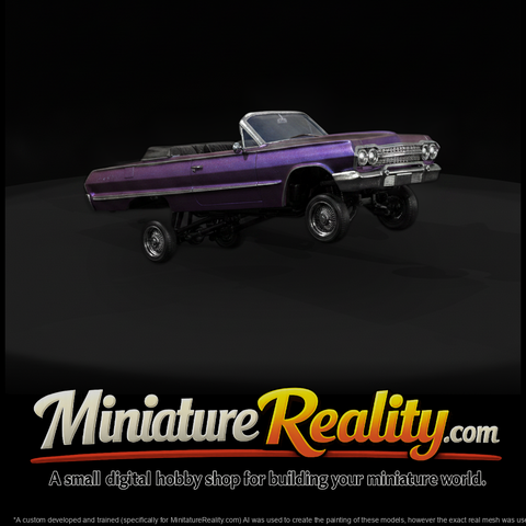 Car 003 Lowrider Purple Rain Cruiser
