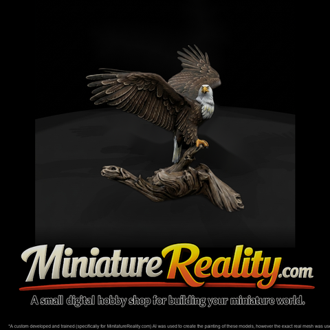 Stylized Eagle Sculpture — Perched