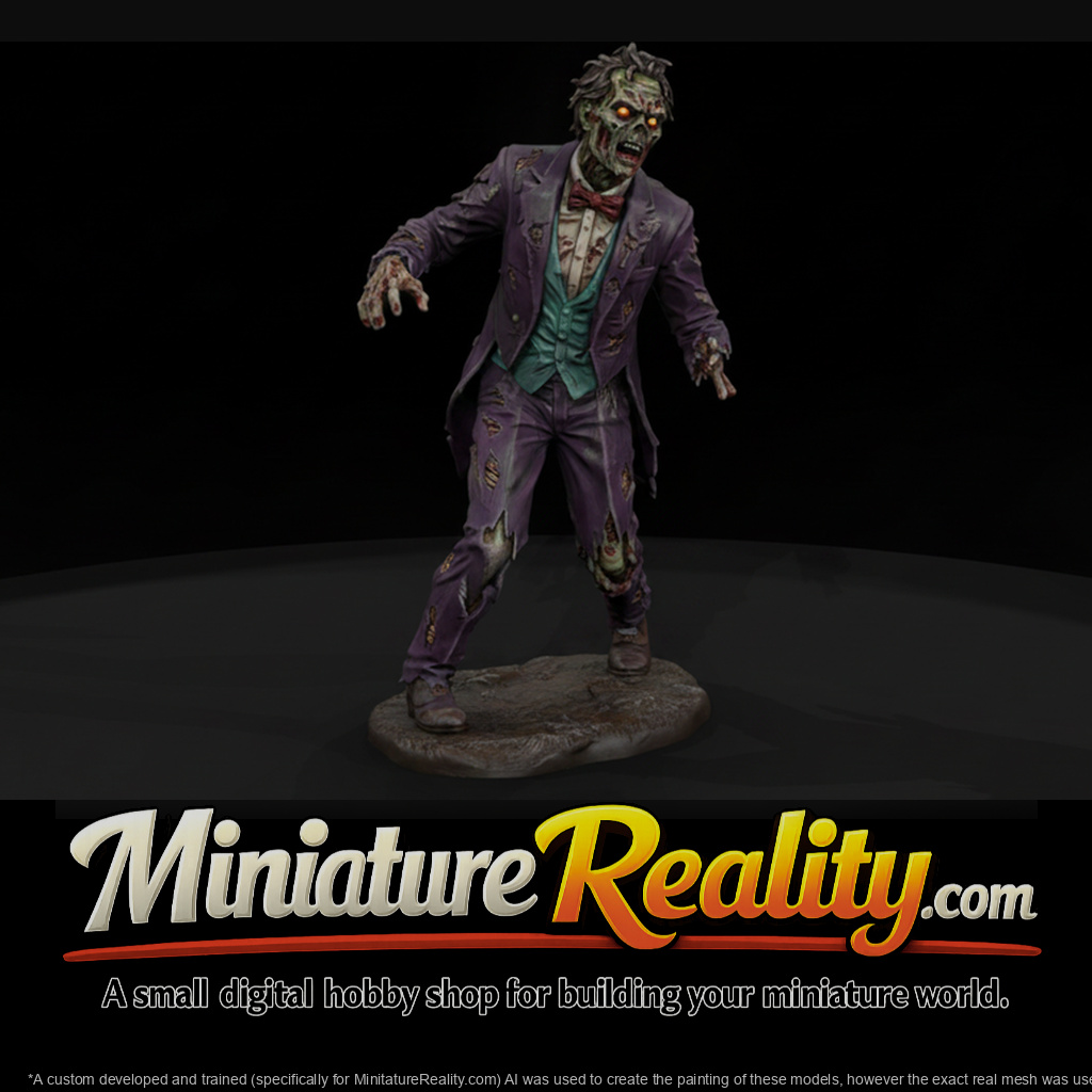 Zombie Groom in Purple Tailcoat
