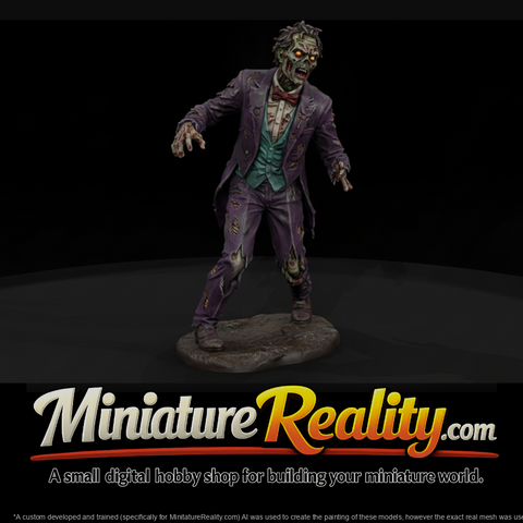 Zombie Groom in Purple Tailcoat
