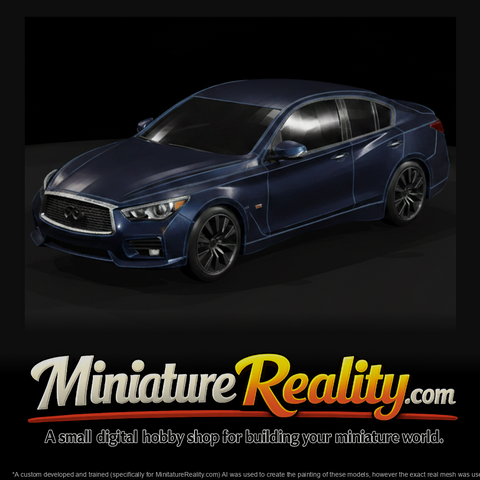 Luxury Sedan Car and Train Layouts