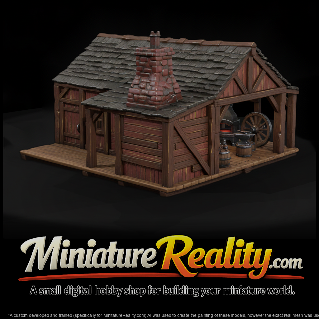 Mil 054 Wild West Fort Blacksmith Wheelwright