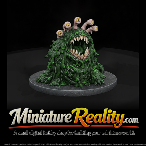 Sludge Slug Beast miniature, three-quarter view