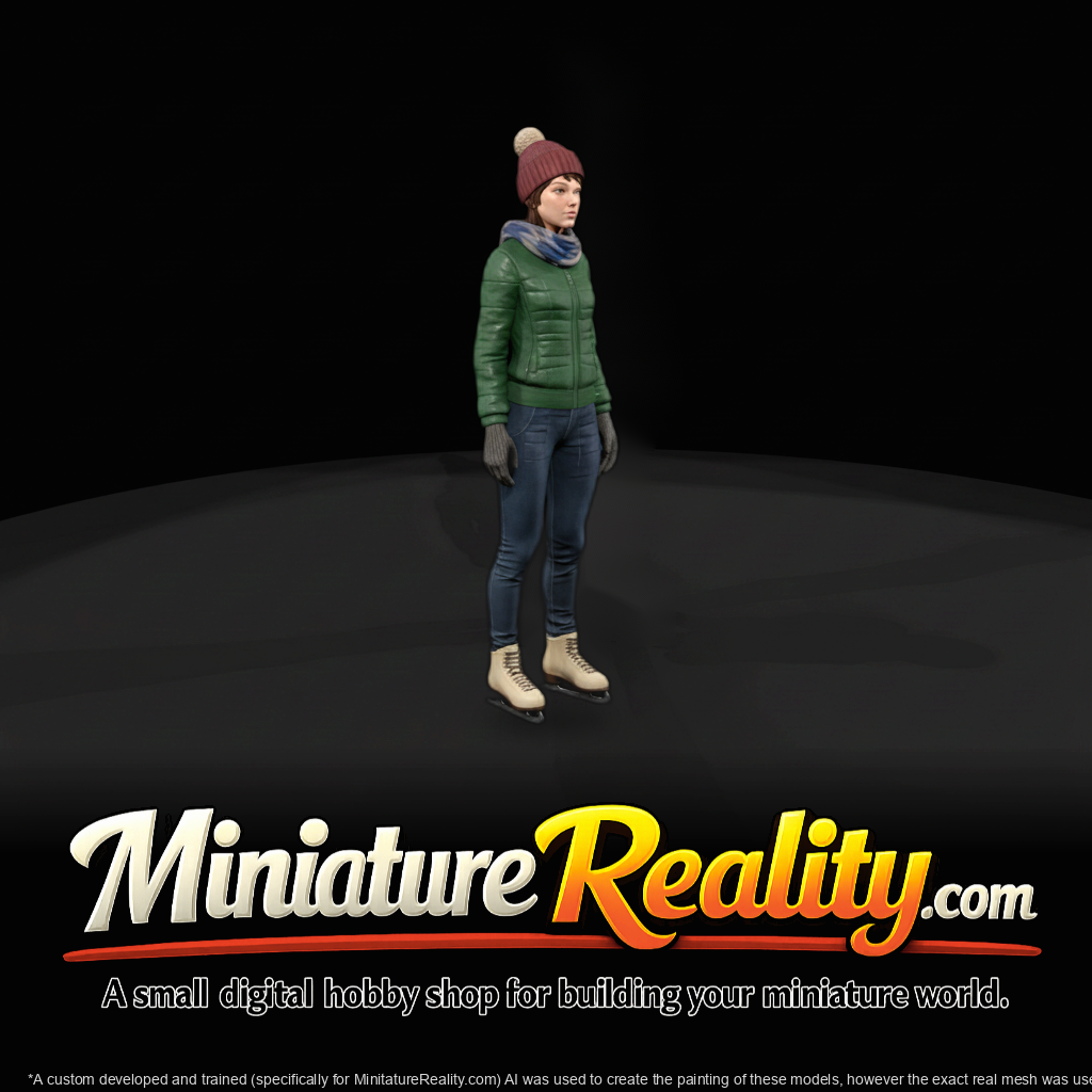 Ice Skater — Female Standing Figure