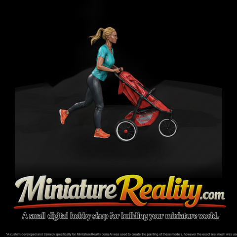 0047 Family Mom Pushing Stroller