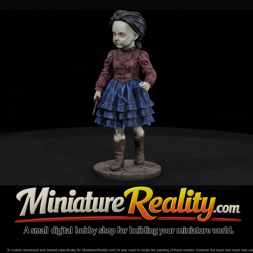 Possessed Doll Girl with Hidden Blade