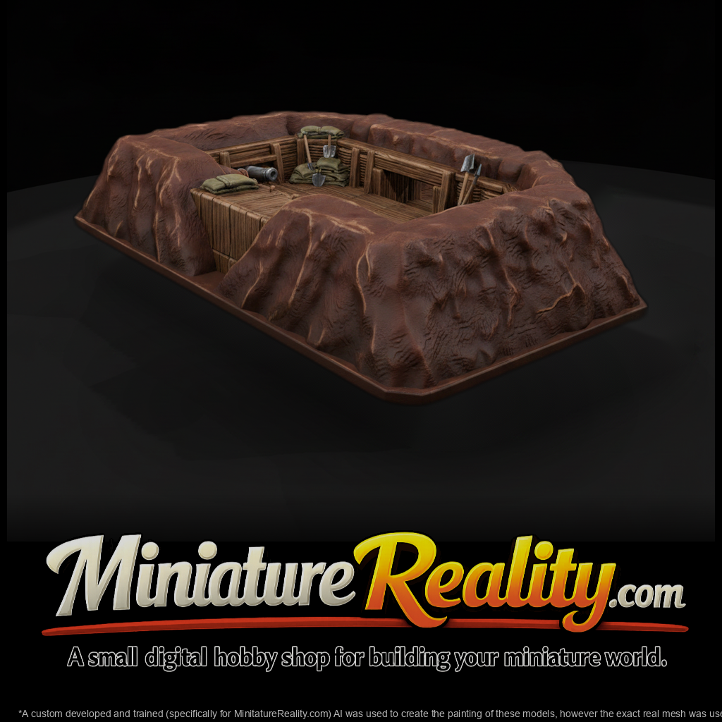Mil 009 Civil War Earthwork Redoubt