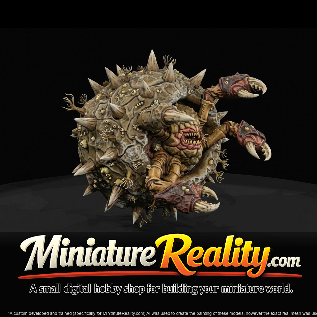 Clawspine — Terror from the Deep miniature, three-quarter view