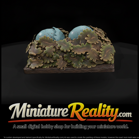 Sculpted Bird Nest With Eggs 3D Asset Aypzu1Dy