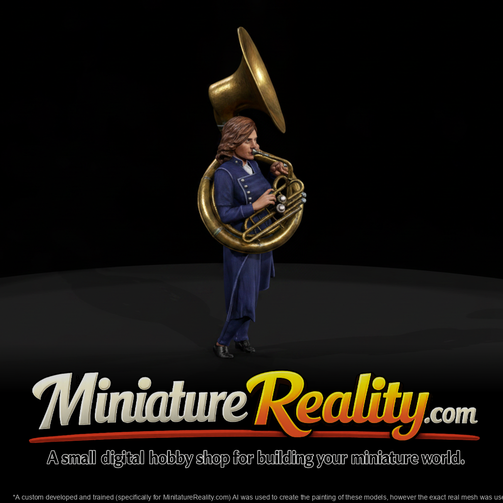 Sousaphone Player Figure - Female Musician