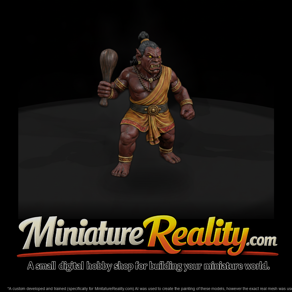 Myth 0433 Mythology Rakshasa Warrior Miniature Fig