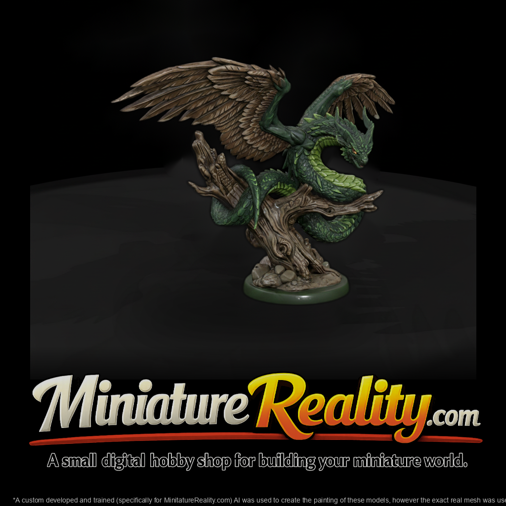 Winged Feathered Serpent Dragon