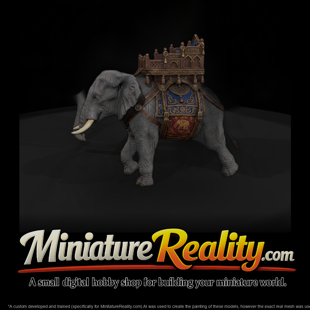 Cir 134 Animal Elephant With Howdah
