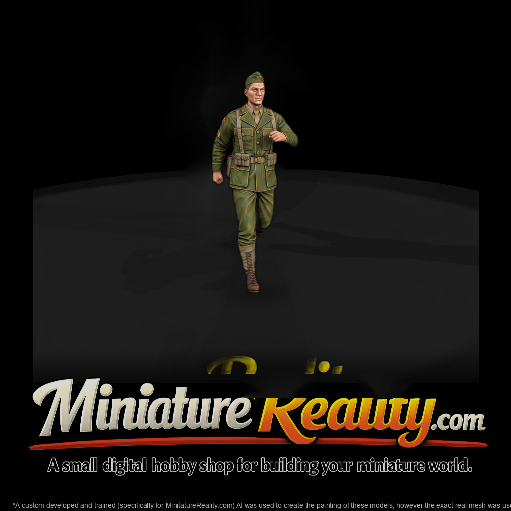 WWII GI on the March