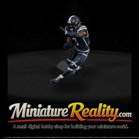 Low Poly American Football Player 3D Statue Fditku