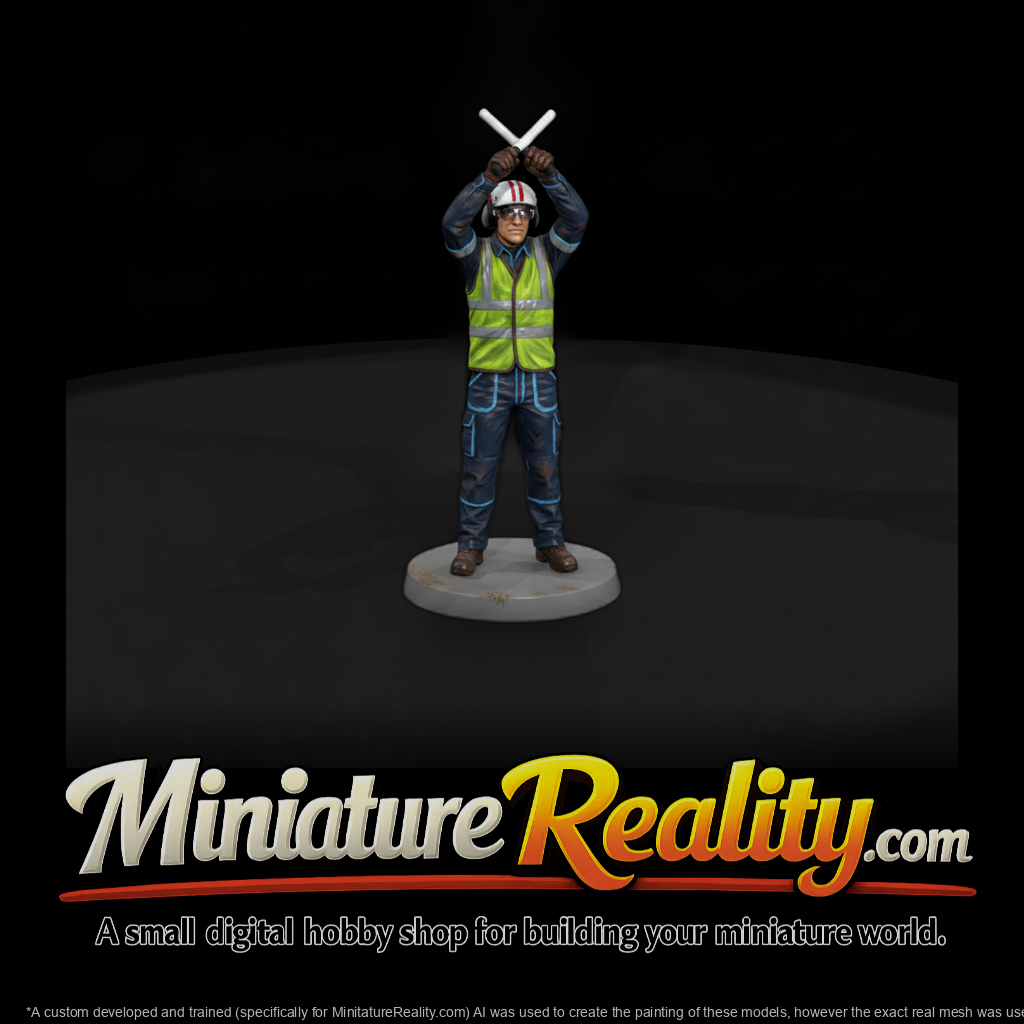 Air 001 Worker Aircraft Marshaller
