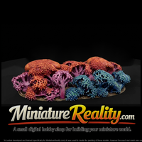 Stylized Coral Forest Base miniature, three-quarter view — thumbnail 2