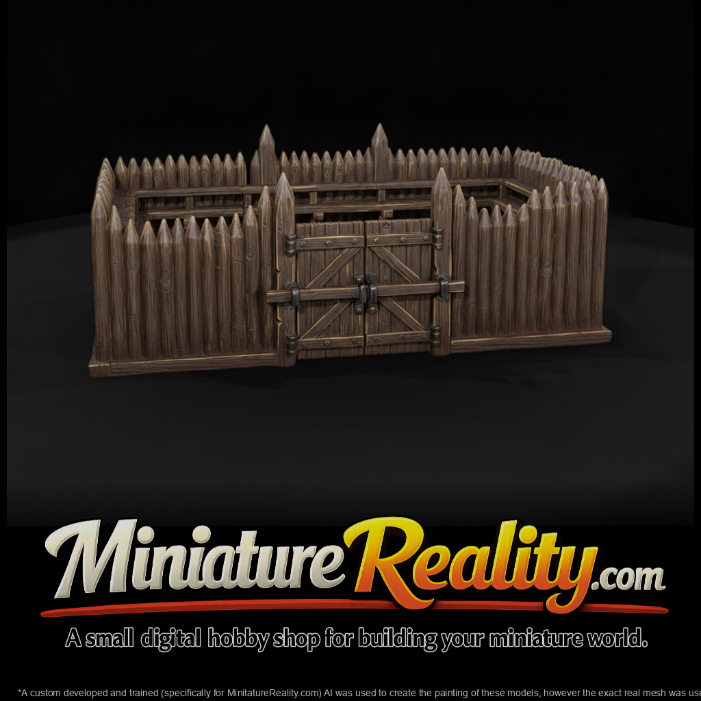 Mil 011 Civil War Palisade Wall Gate